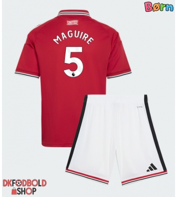 Manchester United Harry Maguire #5 Hjemmebanesæt Børn 2026-27 Kort ærmer (+ korte bukser)